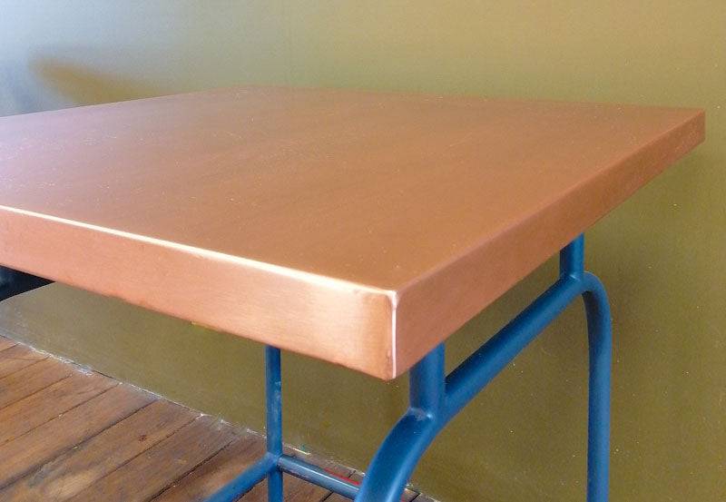 29.5" Square Copper Table - AmorettiBrothers