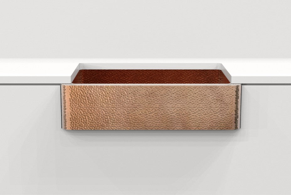 Rustic Luxury in the Hand-Hammered Copper Farmhouse Sink by Amoretti Brothers
