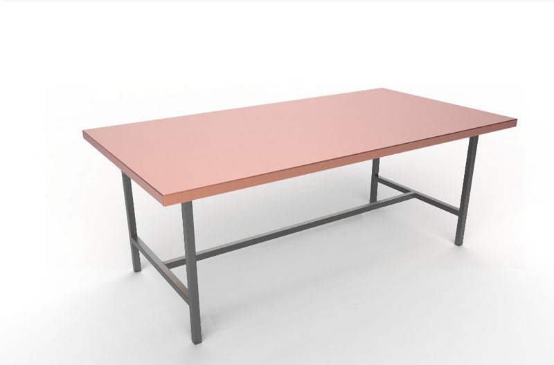 Copper Rectangular Table 93.5" x 47.3" (custom) - AmorettiBrothers
