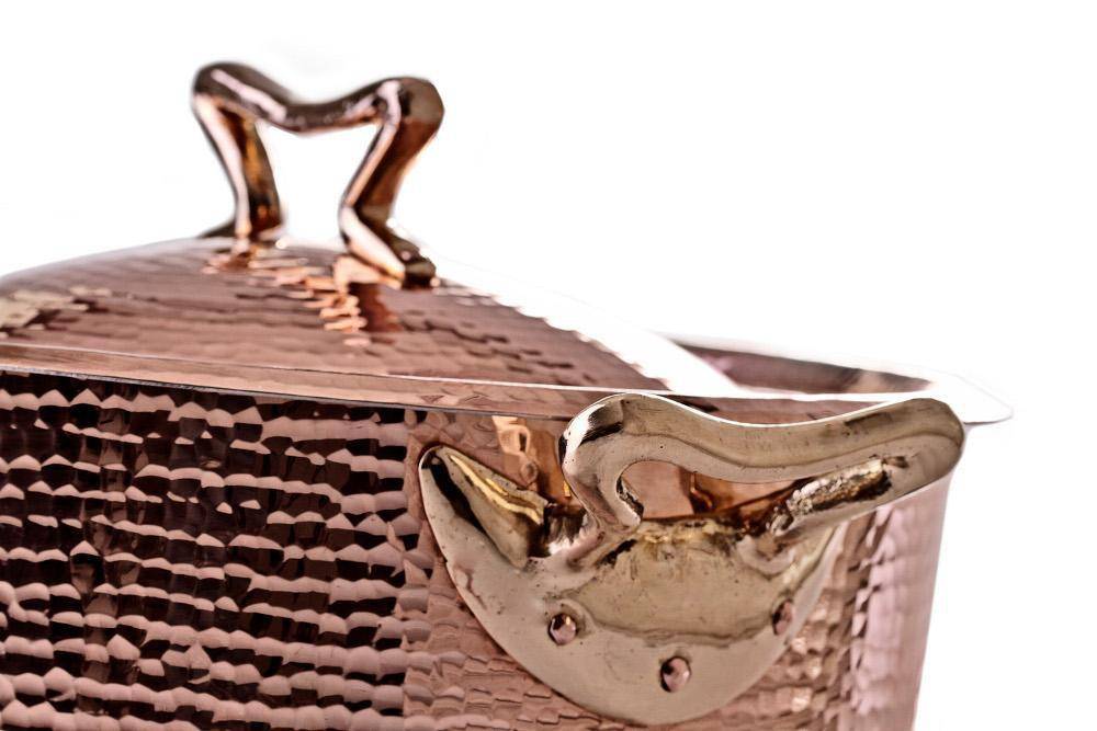 Copper Cookware Set of 11 w Standard Lid - AmorettiBrothers