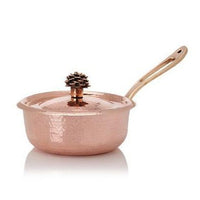 Copper 0.9 qt Saute Pan with Flower Lid - AmorettiBrothers