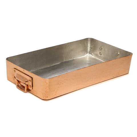 shop the small hammered copper roasting pan by amoretti brothers
